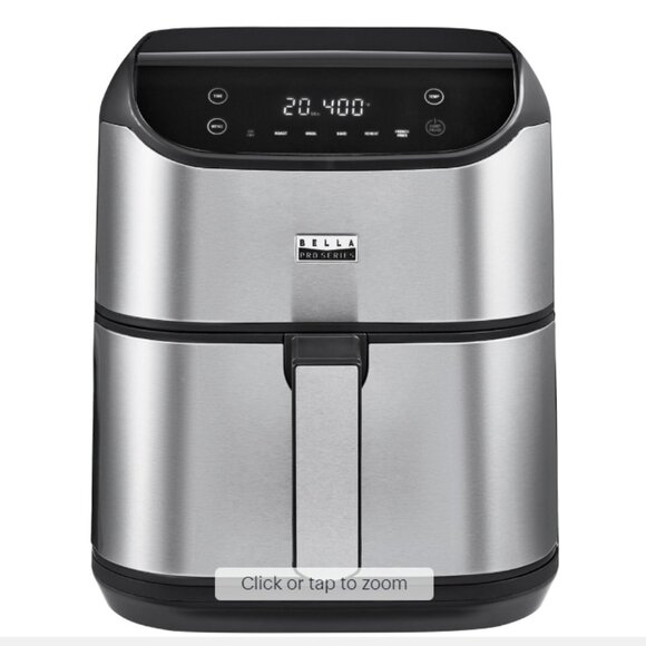 Bella Other - Bella Pro Series - 6-qt. Digital Air Fryer with Stainless Finish - Stainless Ste